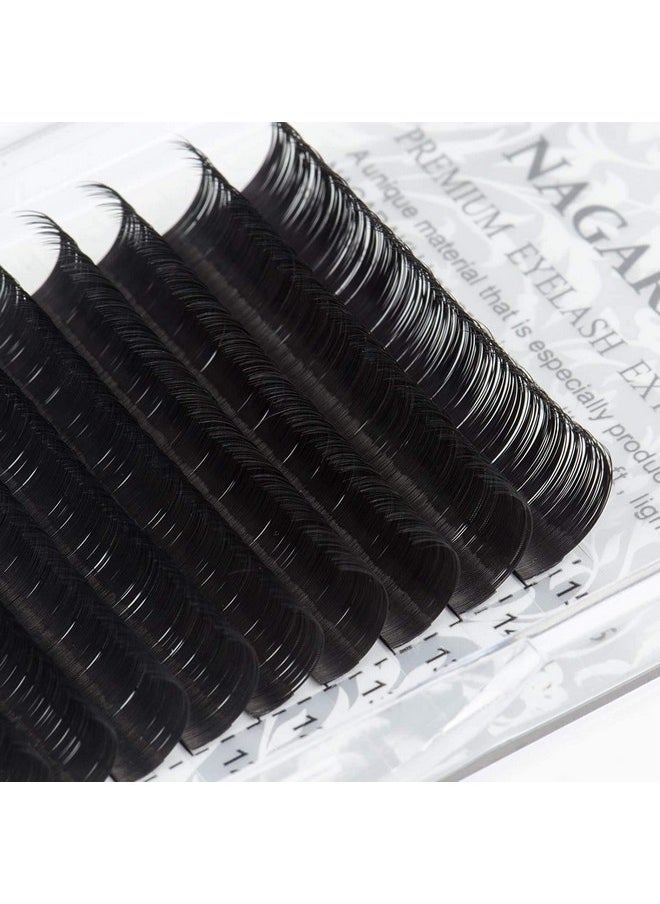 NAGARAKU Eyelash Extensions Individual Lashes 0.20 Thickness Curl-C 7-15Mm Mix Synthetics Classic 16 Rows Matte Black Soft Natural (0.20 Thickness, C Curl)  - Image 5