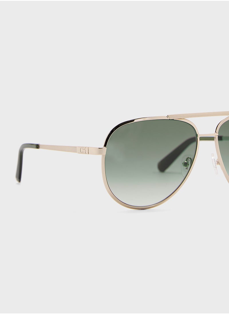 GUESS - Metal Frame Aviator Sunglasses - Image 1