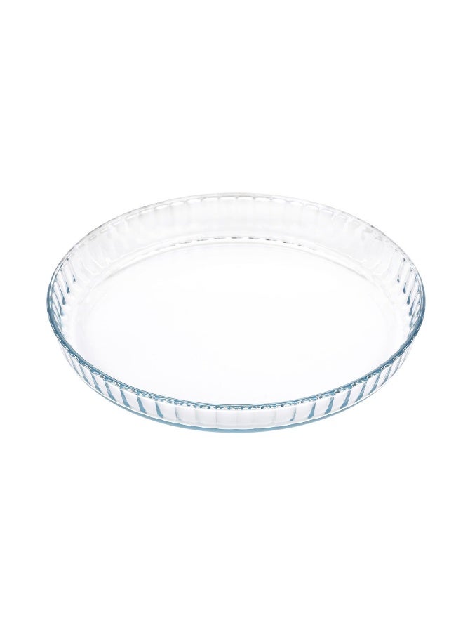 Pan Home طبق فطيرة زجاجي دائري إسمى - شفاف - Image 1