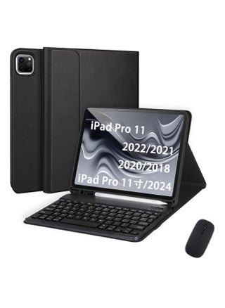 For IPad Tablet PC Pro110.9 Inch Protective Case Detachable Bluetooth Keyboard Leather Case Built-in Pen Slot-Color:Tianyun Blue Leather Case + Tianyun Blue Square Cap Bluetooth Keyboard + Mouse-Applicable Models:Ipad Pro 11inch (2022/2021/2020/2018) - pzsku/Z4DF07B97F9FFBAF27200Z/45/_/1742286328/ca580e47-9cc3-4d0b-89b6-2b32760f3c24