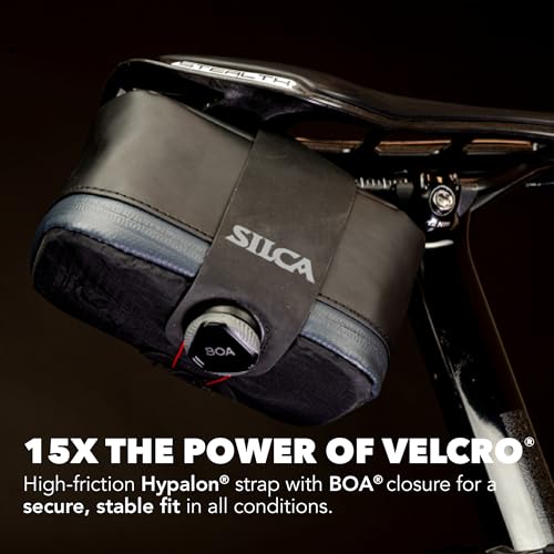 SILCA Mattone Grande | Bicycle Seat Bag Secured by BOA Capture System | YKK Waterproof Zipper | 77 Cubic Centimeters of Storage Space | Bike Saddle Bag - Image 3