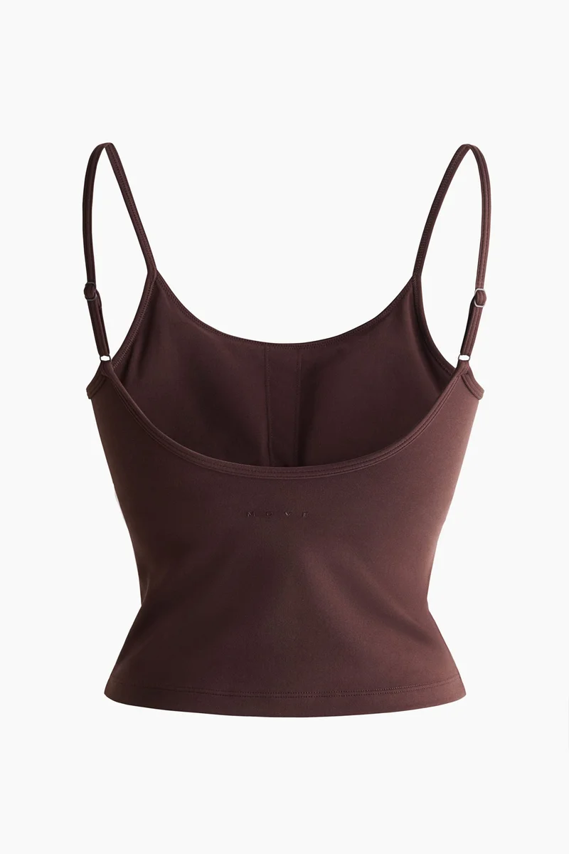 H&M Integral-bra sports strappy top with SoftMove™