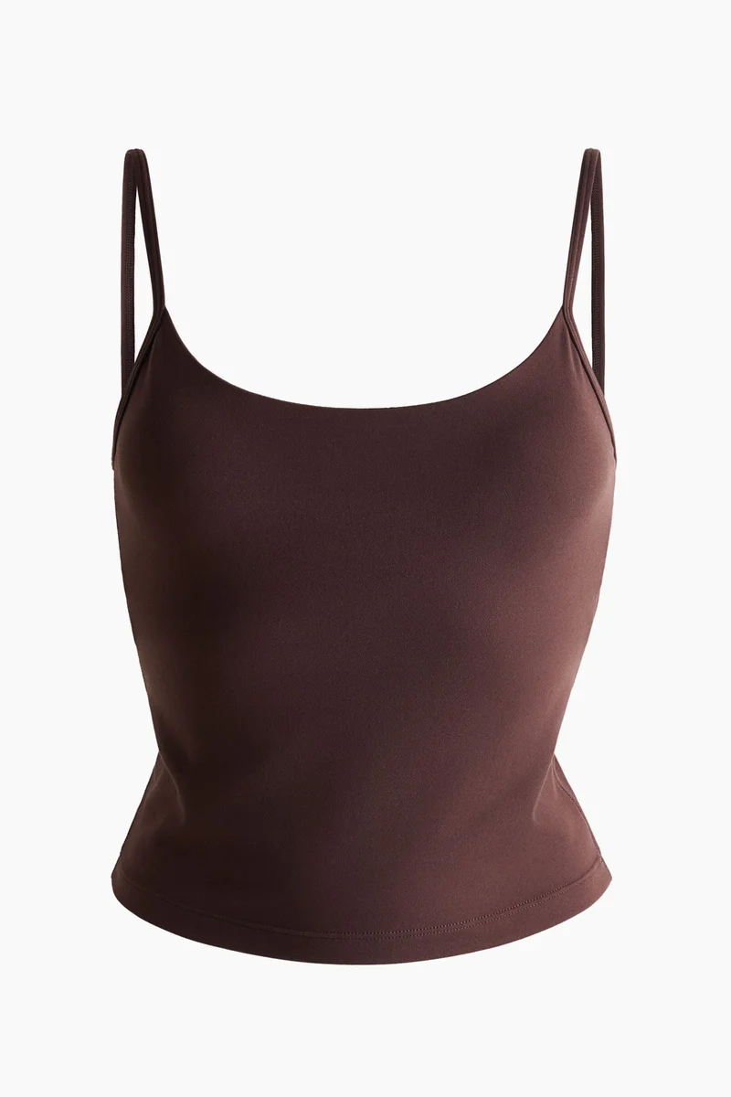H&M Integral-bra sports strappy top with SoftMove™