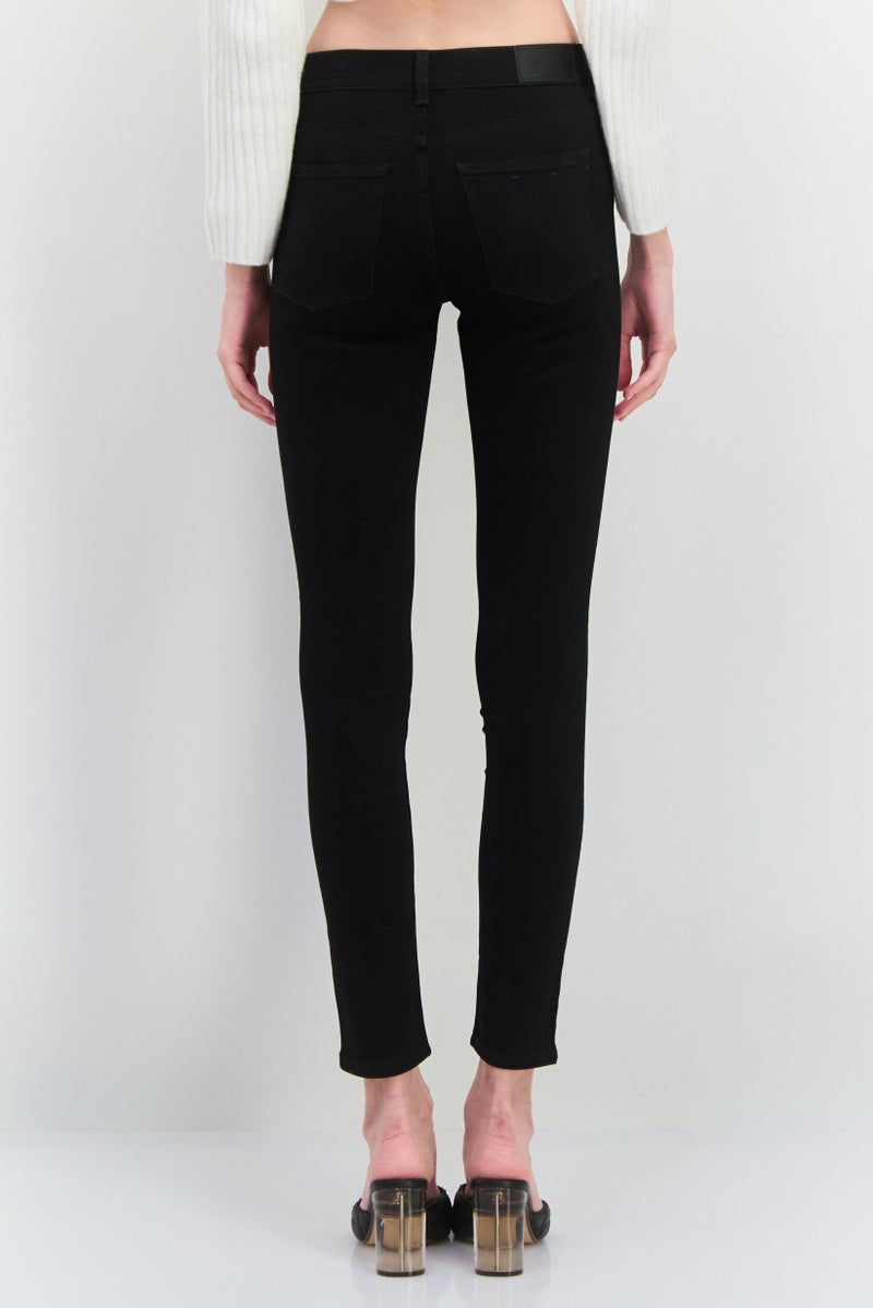 GANT Women Skinny Fit Solid Stretchable Jeans, Black - Image 4