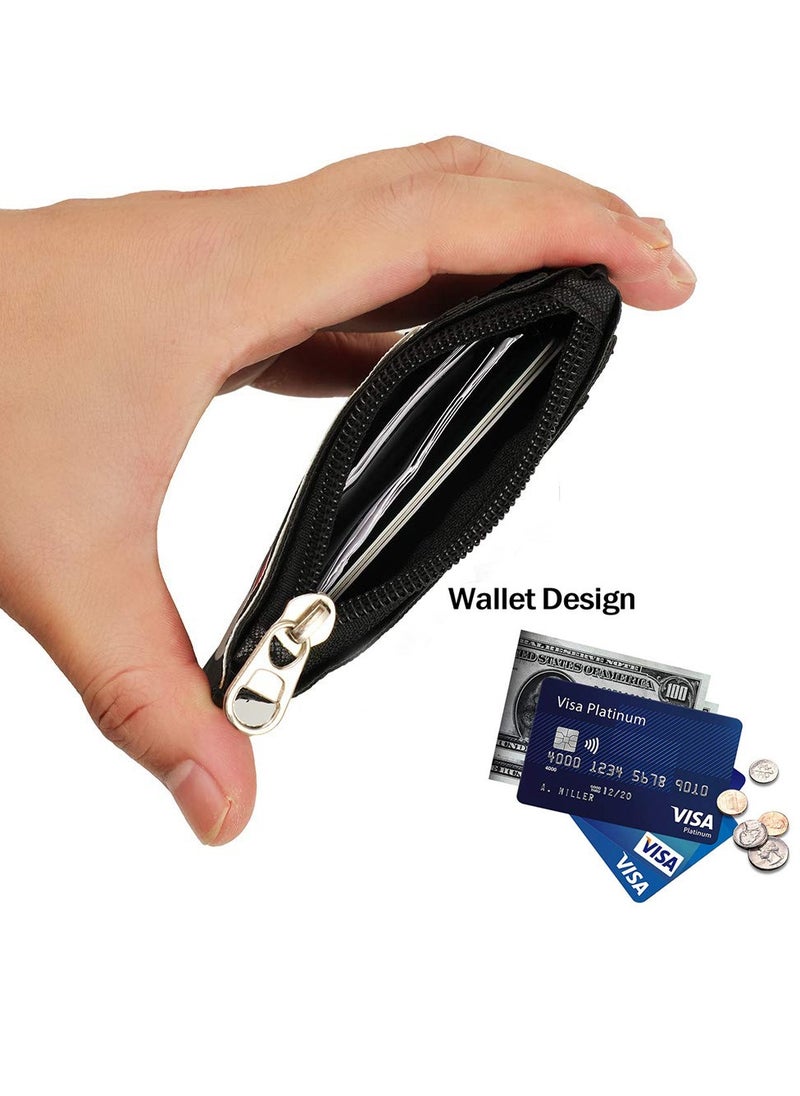 Generic - Badge Accessories Set with Retractable Lanyard and Card Slots for Students and Teens in Black Bear Design - Image 1