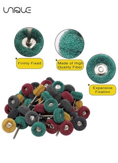 Unique 25 Pcs Abrasive Buffing Wheels Set，Wool Felt Brush Grinding，and Kit with 3mm Shank Head for Electric Rotary Tool Polisher Hand Drills  - Image 4