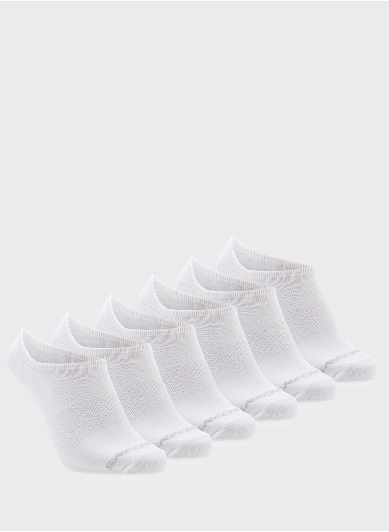 SKECHERS Kids 6 Pack Non Terry No Show Socks  - Image 1