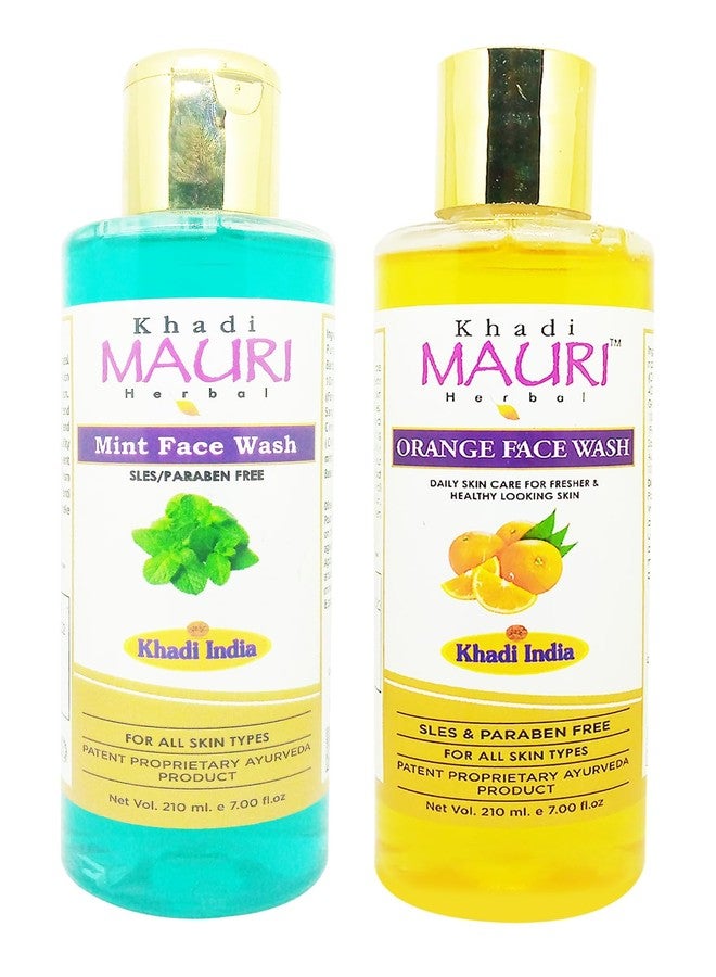 كادي غسول الوجه خادي موري برائحة النعناع والبرتقال - عبوة من قطعتين (420 مل) - Image 1