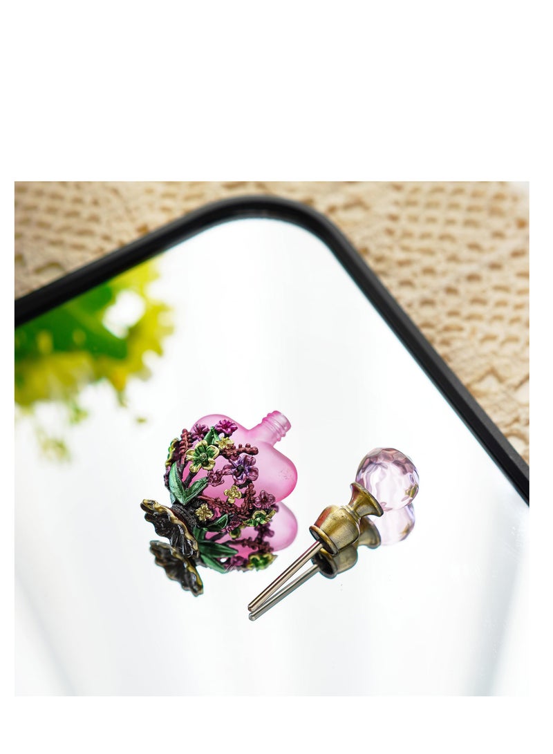 Vintage Refillable Crystal Decor Perfume Bottle, Fancy Decorative Perfume Bottle, Suitable for Home Decor Mother's Day Gift (Violet) - Image 5