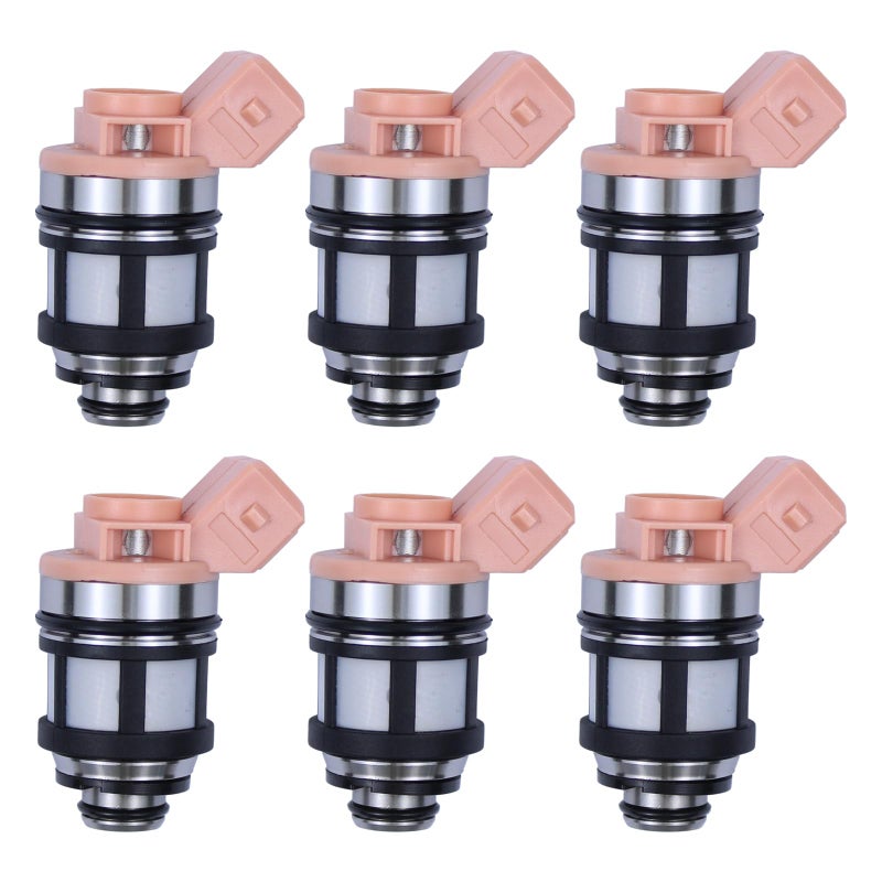 NewYall Pack of 6 Fuel Injector for Nissan Pathfinder D21 Quest Pickup Mercury Villager 30L 1990 1991 1992 1993 1994 1995 - Image 2