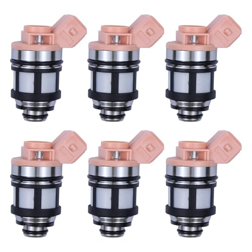 NewYall Pack of 6 Fuel Injector for Nissan Pathfinder D21 Quest Pickup Mercury Villager 30L 1990 1991 1992 1993 1994 1995 - Image 1