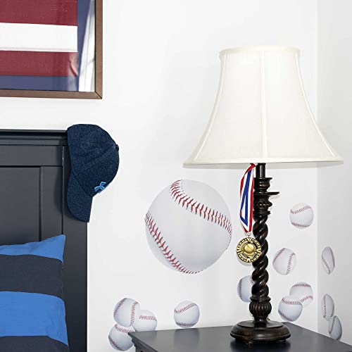 StikArt 13 Baseball Sticker Decals for Cars Walls Windows Laptops Doors Refrigerators - Image 3