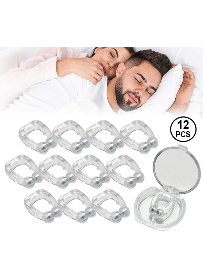 12 قطعة قفل مشبك الأنف المغناطيسي ، مشبك الأنف سيليكون قابل لإعادة الاستخدام - Image 1
