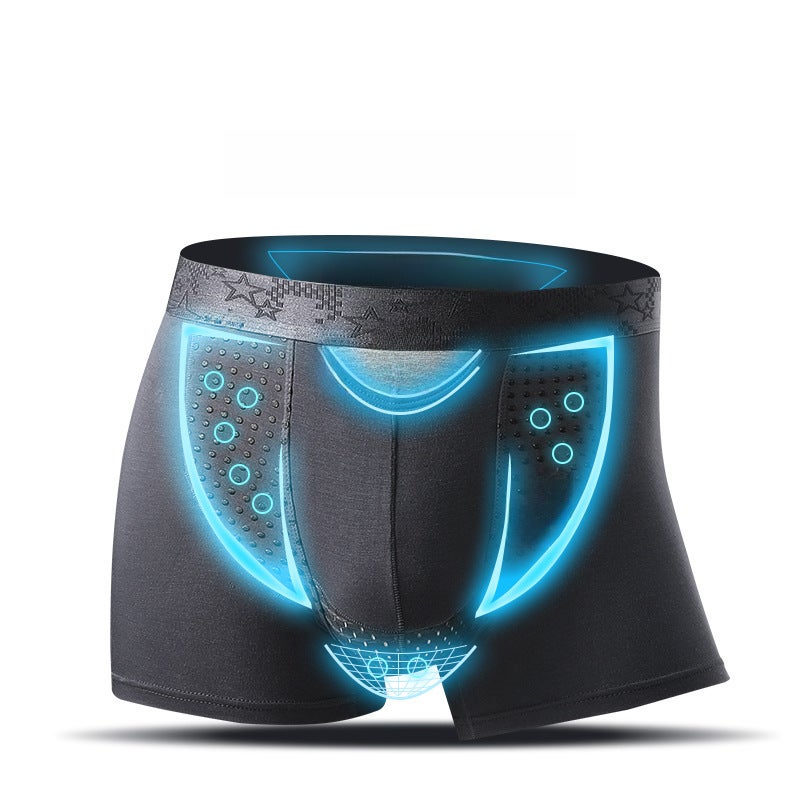 Mens Scrotal Support Ice Silk Underwear Black  - Image 5
