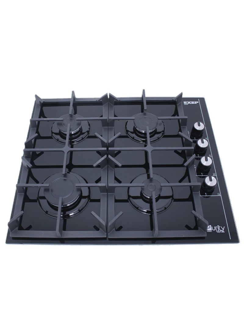 Purity Purity Built-in Kitchen, 60 cm, Black - PENTO 60 cm - Purity Built-in Gas Hob, 60 cm, 4 Burners, Black - HPT602G - Purity Built-in Gas Oven with Grill, 65 L, 60 cm, Black - OPT602GG  - Image 3