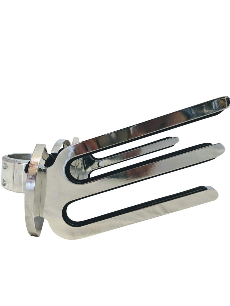 Krypt Towers Wakeboard Rack, Polished Aluminum Wakeboarding Tower Holder, Adjustable Angle Base to Level with Boat, Clamp Fits Tubing Sizes: 1 3/4", 1 7/8", 2", 2 1/4", 2 3/8", 2 1/2" - Image 3