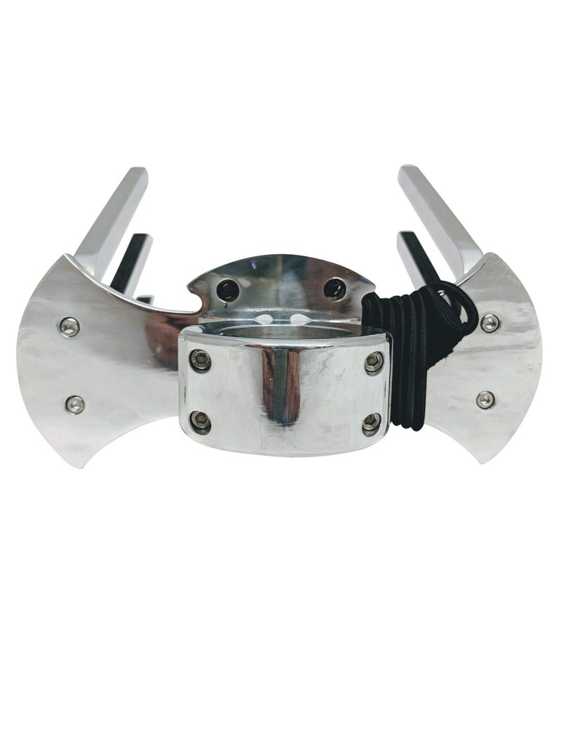 Krypt Towers Wakeboard Rack, Polished Aluminum Wakeboarding Tower Holder, Adjustable Angle Base to Level with Boat, Clamp Fits Tubing Sizes: 1 3/4", 1 7/8", 2", 2 1/4", 2 3/8", 2 1/2" - Image 4