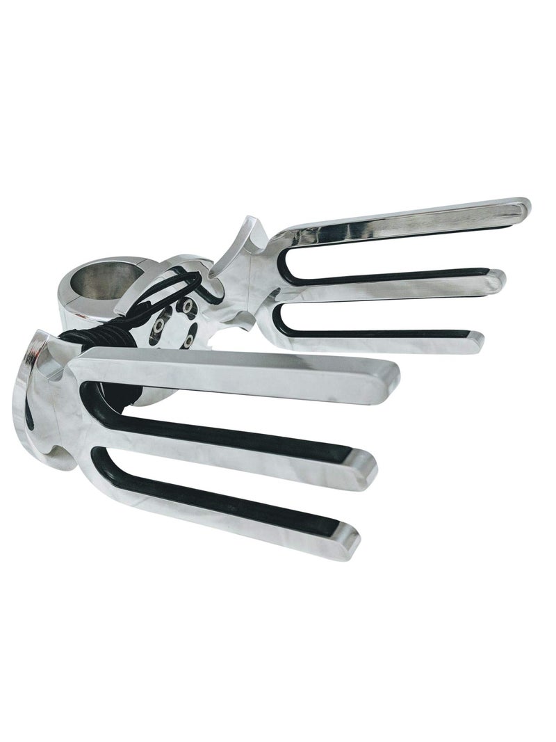 Krypt Towers Wakeboard Rack, Polished Aluminum Wakeboarding Tower Holder, Adjustable Angle Base to Level with Boat, Clamp Fits Tubing Sizes: 1 3/4", 1 7/8", 2", 2 1/4", 2 3/8", 2 1/2" - Image 1