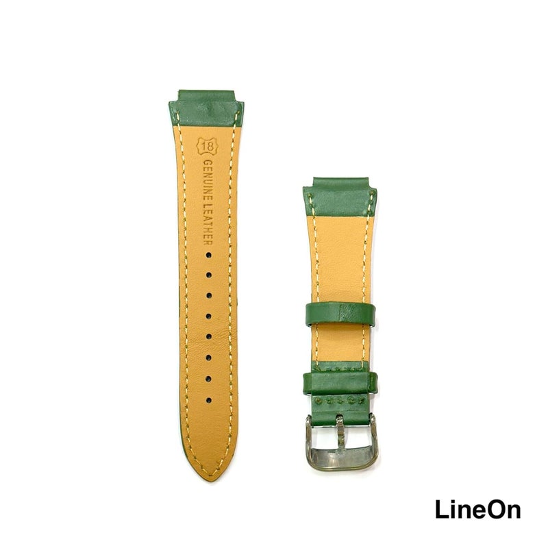 Lineon حزام ساعة جلد طبيعي مقاس 18 مم بنمط مقصوص متوافق بشكل خاص مع CASIO Royale AE-1200WH AE 1200 WH مع أداة - Image 5