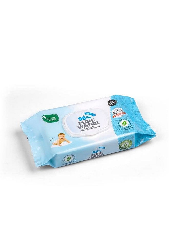 98% Pure Water Wipes ; Plant Based ; Ph Balanced ; 60 Pcs (Pack Of 1) - pzsku/Z4DF15F49B83F2AC173ADZ/45/_/1692784505/dc310789-0963-4748-b16c-f1bc6bb27ccf