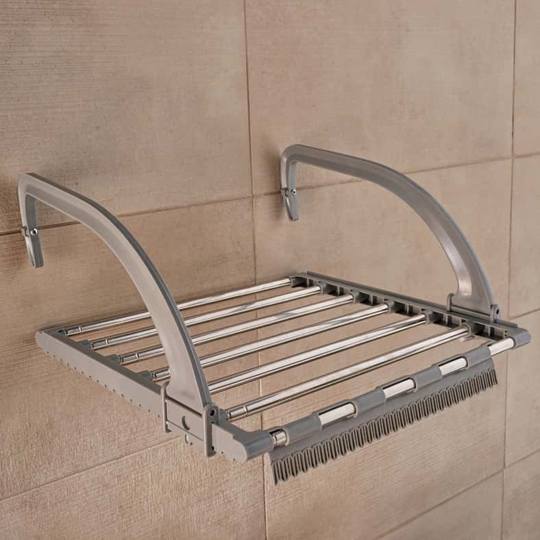 Pan Home مجفف ملابس محمول رمادي للجميع - Image 5