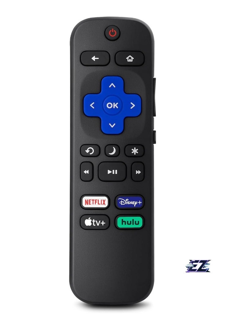 ELTRAZONE Replacement Remote Control for Roku TV, Compatible with TCL Roku, Hisense Roku, ON Roku, Sharp Roku, Element Roku, Westinghouse Roku, Philips Roku (NOT for Roku Stick and Box) (2 Pack) - With Battery - Image 2