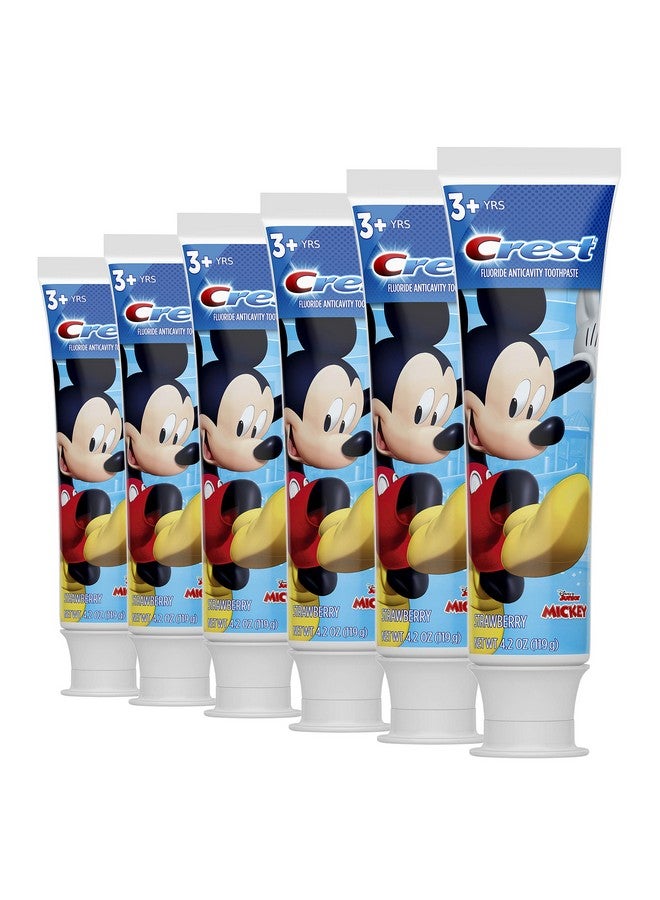 Crest Rest Kid'S Cavity Protection Toothpaste Featuring Disney Junior Mickey Mouse Strawberry Ages 3 Plus 4.2 Ounce (Pack Of 6) - Image 2