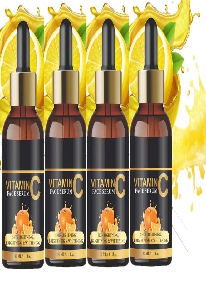 GABANA Vitamin C Serum for Men and Women (Pack of 4, 30 ml)|SERUM for Glowing Skin Serum for Acne and Dark Spots Serum for Instant Glow and Treats Uneven Skin Serum for Face Brightening| - Image 1