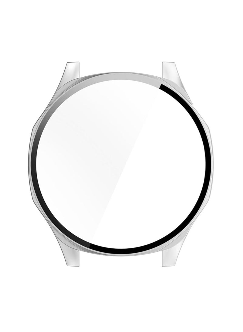 Protective Case with Screen Protector for Huawei Watch GT4 46mm, Full Coverage Hard Polycarbonate Protective Case - silver