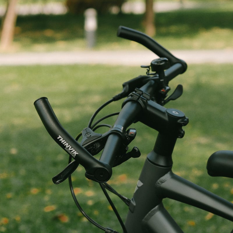 Thinvik Bike Bar Ends, Aluminium Alloy MTB Bicycle Bar Ends, One-piece Forging Bike Handlebar Ends for Mountain Bike, Matte Black - basic - Image 5