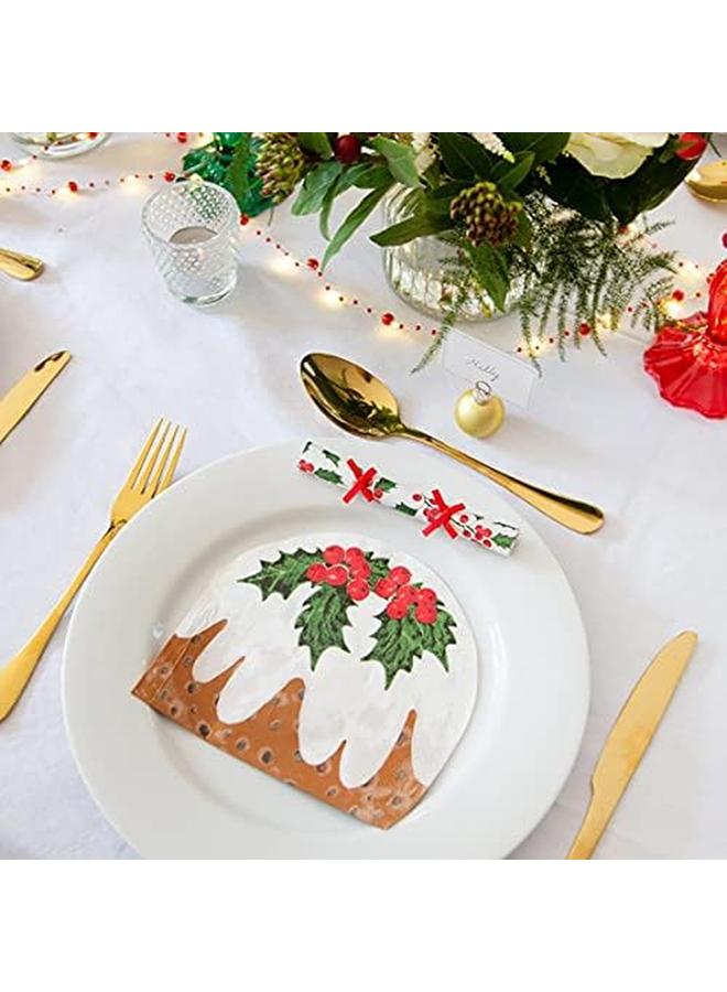 توكينج تيبلز منديل بودنغ على شكل هولي نباتي، 16 قطعة - Image 3