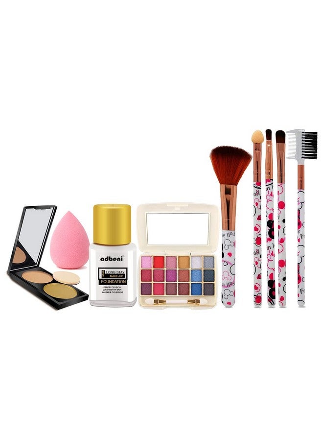 adbeni Beginner Choice Beauty Makeup Combo, Pack Of 5 | Party & Casual Day, Brighten & Radiant Finish For Sand Tone - Image 1