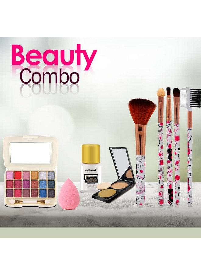 adbeni Beginner Choice Beauty Makeup Combo, Pack Of 5 | Party & Casual Day, Brighten & Radiant Finish For Sand Tone - Image 2
