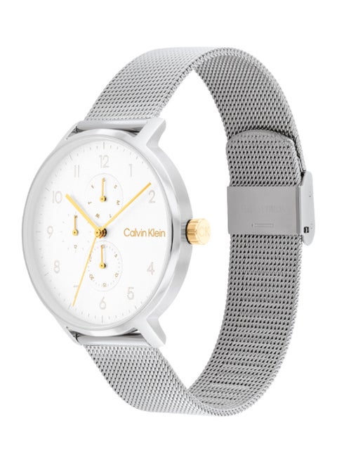 Unisex Analog Round Shape Stainless Steel Wrist Watch 25200405 - 40 Mm