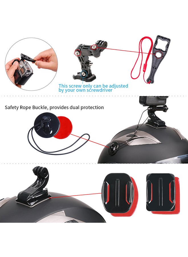 O Ozone Motorcycle Helmet Chin Mount Kit Compatible for GoPro Hero 10/9/8/7/6/5, for SJCAM, for YI Action Camera Accessories and More  - Image 4