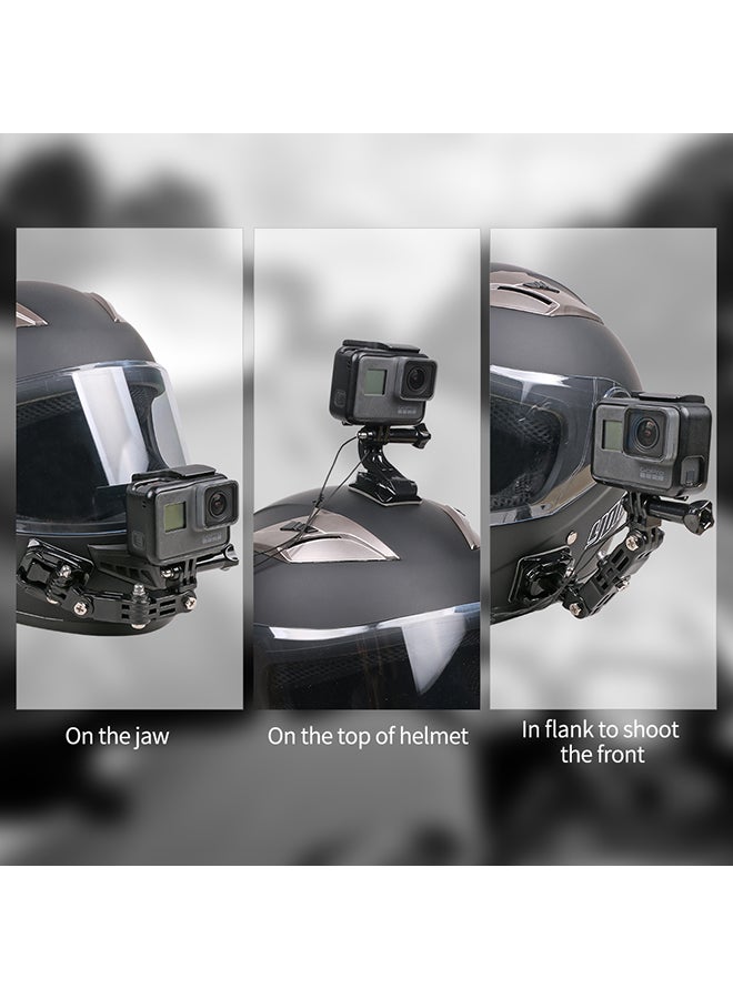 O Ozone Motorcycle Helmet Chin Mount Kit Compatible for GoPro Hero 10/9/8/7/6/5, for SJCAM, for YI Action Camera Accessories and More  - Image 3