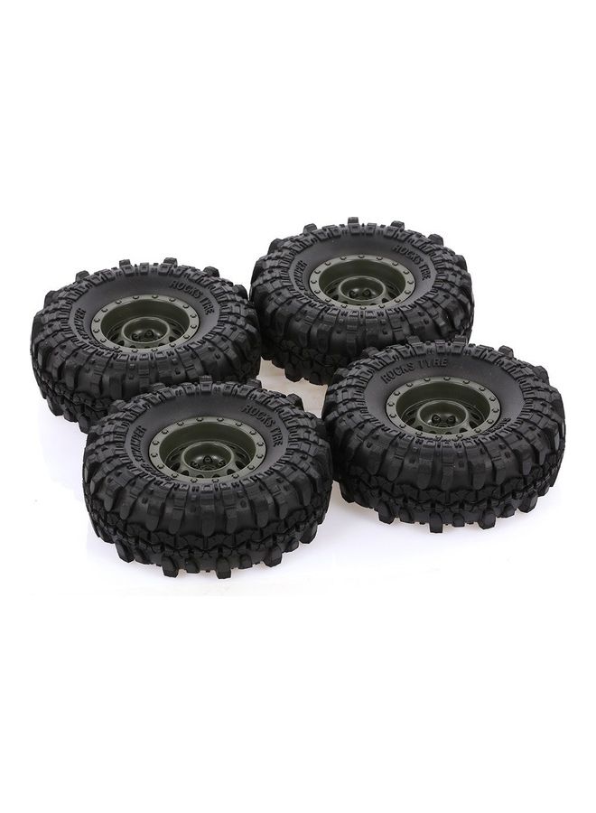NIBEMINENT 4-Piece Rim Rubber Wheel Tyre Set - Image 1
