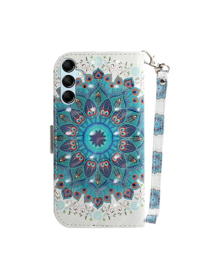 اس-توب جراب لهاتف Samsung Galaxy M14، جراب جلدي ثلاثي الأبعاد ملون قابل للطي أفقيًا - Image 3