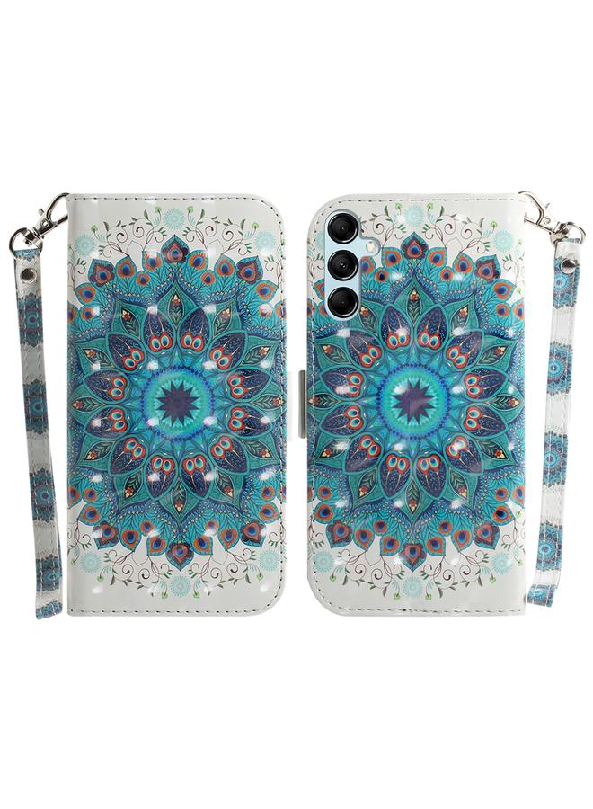 اس-توب جراب لهاتف Samsung Galaxy M14، جراب جلدي ثلاثي الأبعاد ملون قابل للطي أفقيًا - Image 1