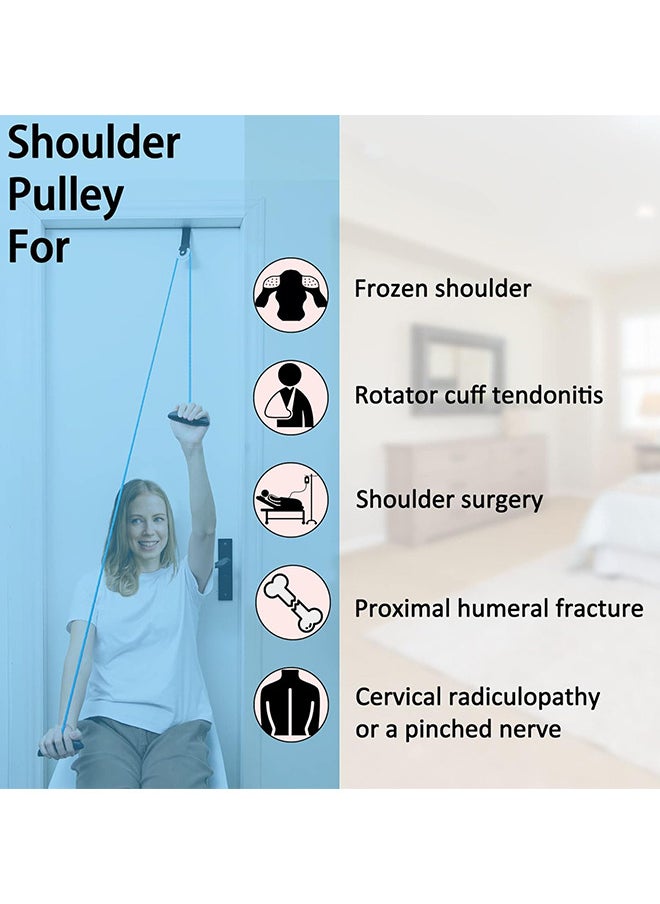 Depend Exercise Pulley For Physical Therapy, Shoulder Pulley Over Door Rehab Exerciser, lleviate Shoulder Pain And Facilitate Recovery From Surgery For Frozen Shoulder Physical Therapy Flexibility  - Image 4