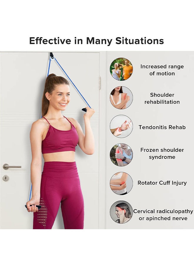 Depend - Exercise Pulley For Physical Therapy, Shoulder Pulley Over Door Rehab Exerciser, lleviate Shoulder Pain And Facilitate Recovery From Surgery For Frozen Shoulder Physical Therapy Flexibility - Image 1