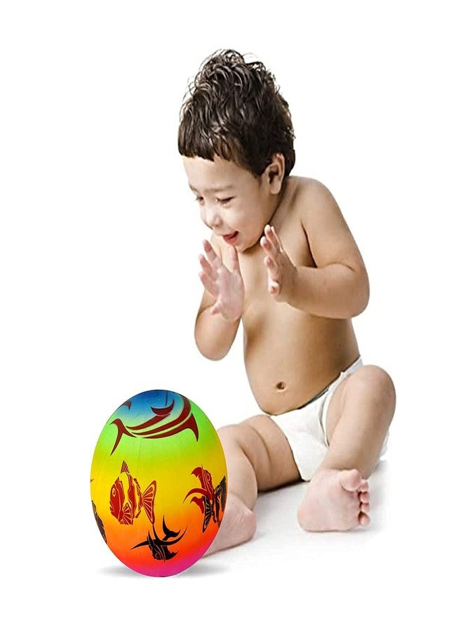 غلان مجموعة GLAN مكونة من قطعتين من كرات الشاطئ القابلة للنفخ بألوان قوس قزح الملونة وخفيفة الوزن للأطفال (غير مملوءة بالهواء) - Image 5