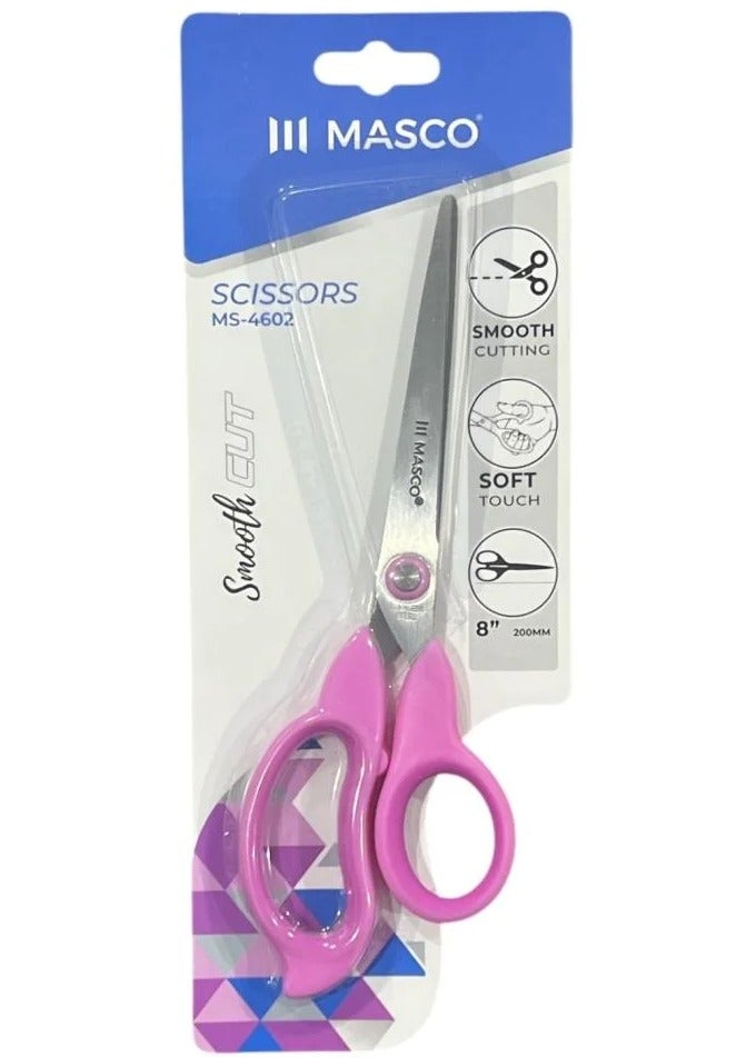 ماسكو مقص ماسكو ذو القطع الناعم المصنوع من الفولاذ المقاوم للصدأ، 8 بوصات (200 مم) - مقبض مريح، MS-4602