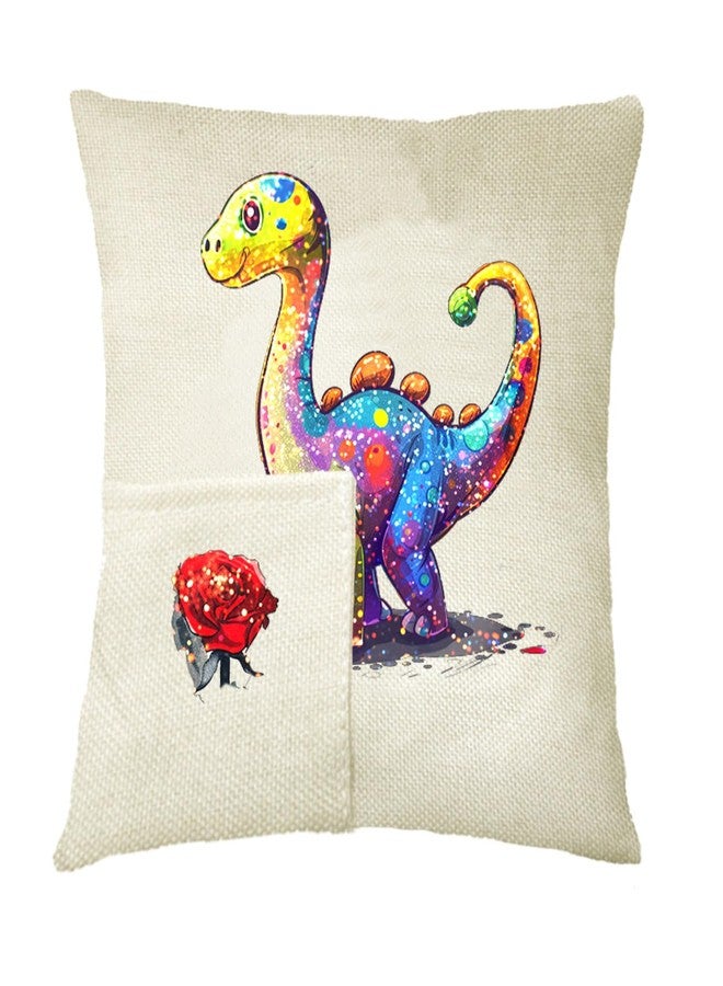 CALCA 10 Pack Sublimation Tooth Fairy Pillowcase Pocket Pillow Cover, Sublimation Blank White Linen Tooth Fairy Pocket Pillow Case Cover (7.87" * 7.87") (Linen Color) - Image 2