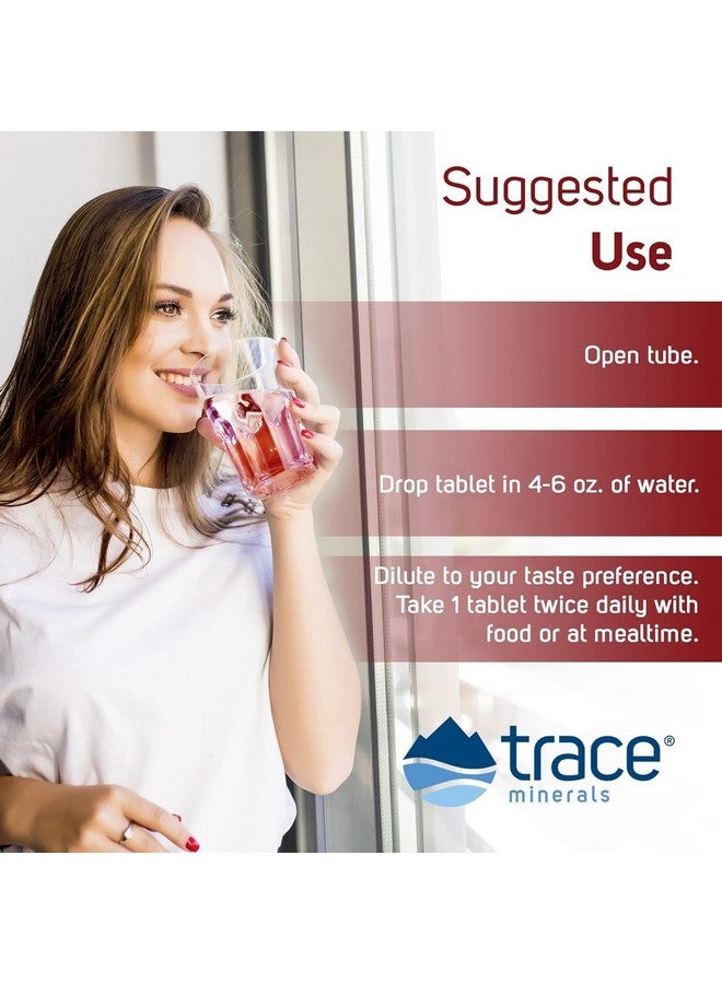 تراس مينيرالز Trace Minerals Magnesium Effervescent - مكمل غذائي لدعم صحة القلب والطاقة - مكمل غذائي طبيعي من المغنيسيوم للمساعدة في الحصول على نوم صحي - مكمل غذائي خالٍ من الجلوتين - توت العليق، 8 أنابيب (80 وجبة) - Image 2