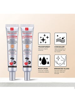 ibcccndc New CC Cream, Color Correcting Moisturizing Makeup Basin Foundation For Mature Skin, All-In-One Face Sunscreen And Foundation With Pre-makeup Primer And Skin Concealer (DARK)  - Image 5