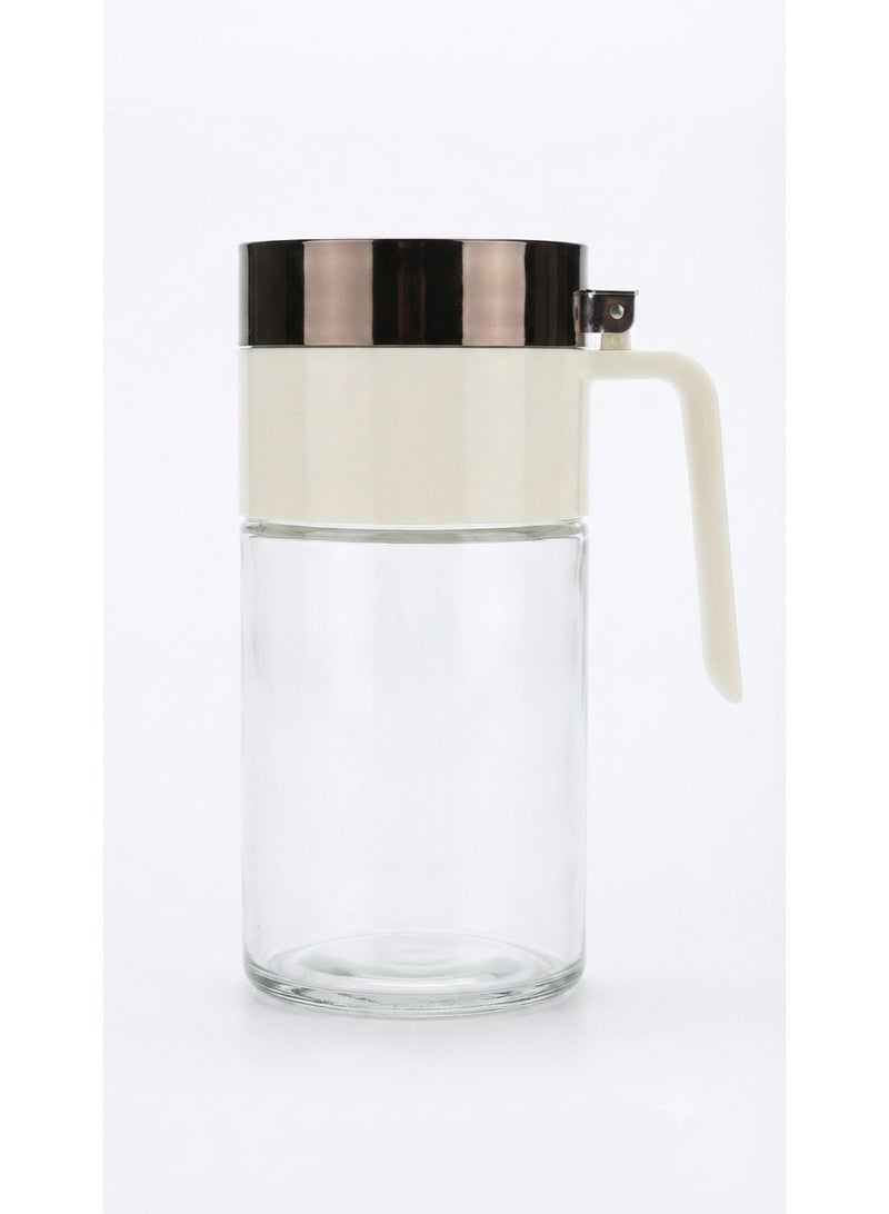 680ml Glass Oil Dispenser Bottle – Oil container with flip cap and handle, leak-proof, suitable for olive oil, vinegar and sauces - Image 4