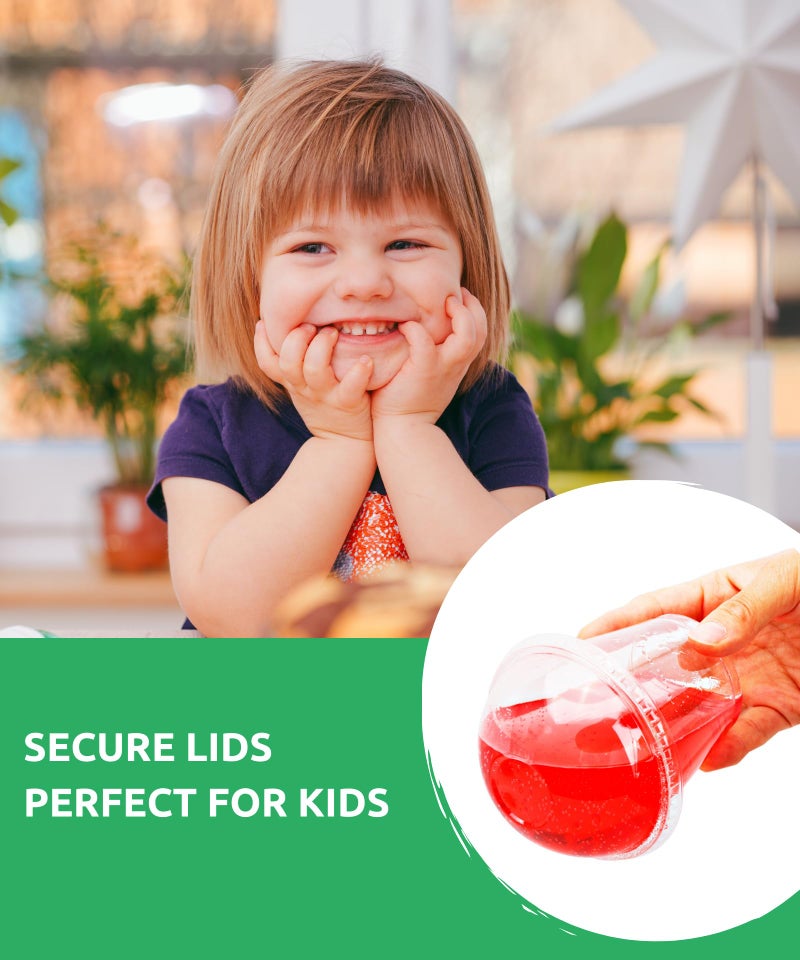 Aatriet 9 oz Clear Plastic Cups with Lids - 25 Sets Dessert Cups with Dome Lid (NO HOLE)  Crystal PET Parfait Cups with Lids  Disposable Party Cups for Fruit/Ice Cream/Cupcake/Iced Cold Drinks - Image 5