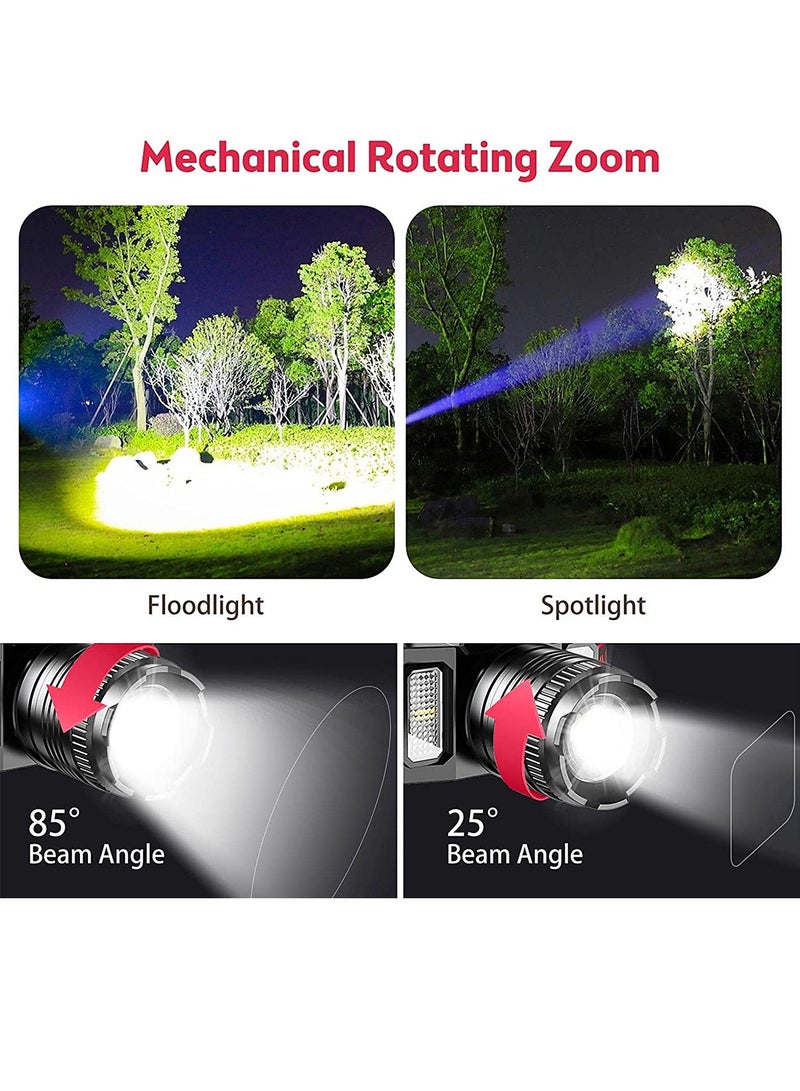 LED Headlamp Rechargeable Head Light for Adults, 360° Adjustable Angle Headlight Flashlight with 5 Modes IPX6 Waterproof, Motion Sensor, Headlight for Fishing, Camping, Hiking - Image 4