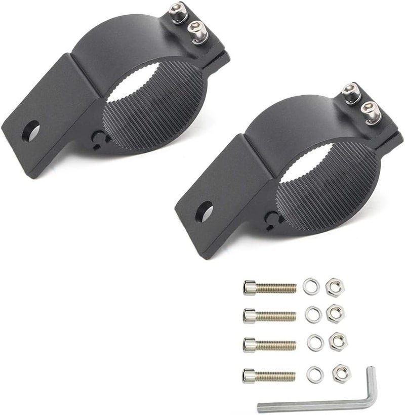 KMFCDAE Tube Clamp Mounting Bracket for 2 Inch Bull Bar Roof Rack Roll Cage Mounts LED Square Round Work Light & Light Bar (Adjustable Between 47-53mm/1.8-2.1inch ) - Image 1